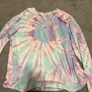 Worn once pastel tie die swim/sun shirt